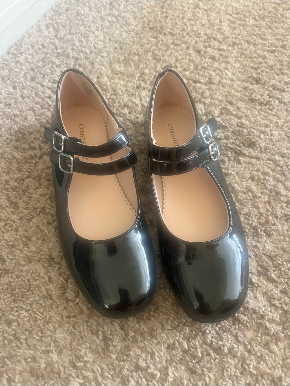 Kids Black Patent Mary Jane Shoes